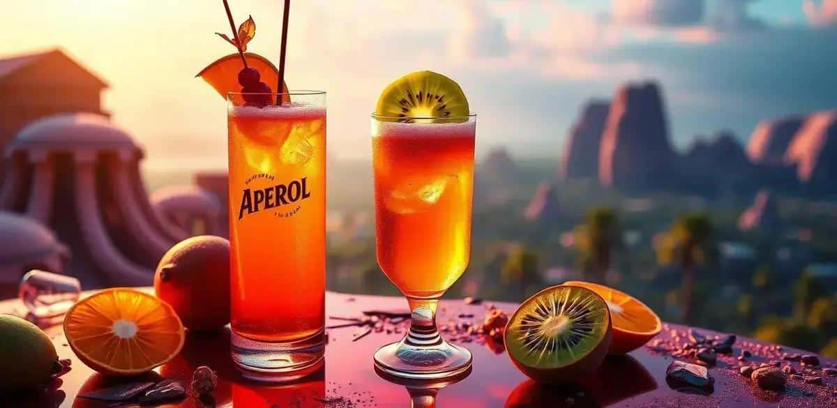 Aperol con Soda de Kiwi y Espuma de Jengibre: Un Cóctel Irresistible