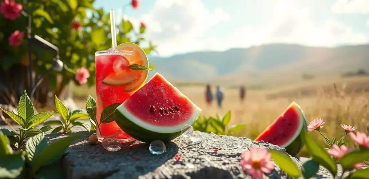 Bebida Energética con Jugo de Sandía y Jengibre: Refresca tu Día