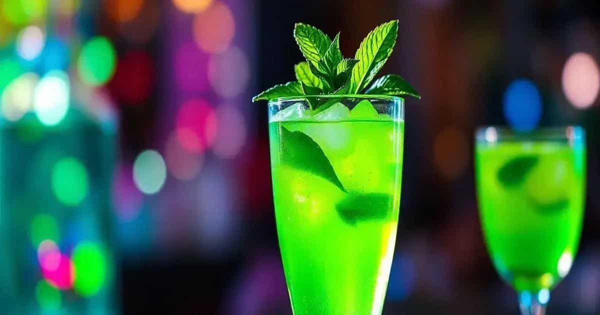 Bebida Verde con Licor de Manzana y Limón Siciliano: Refrescante y Sorprendente