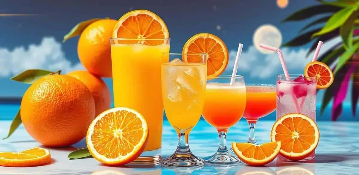 Beneficios del jugo de naranja en cócteles