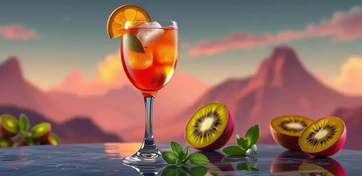 Consejos para servir Aperol con soda de kiwi