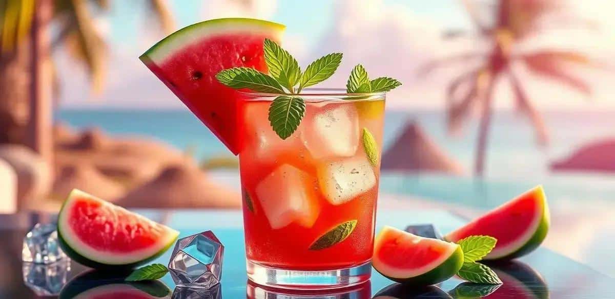 Ice Tropical con Sandía y Menta: Refresca tu Verano Con Este Delicioso Cóctel