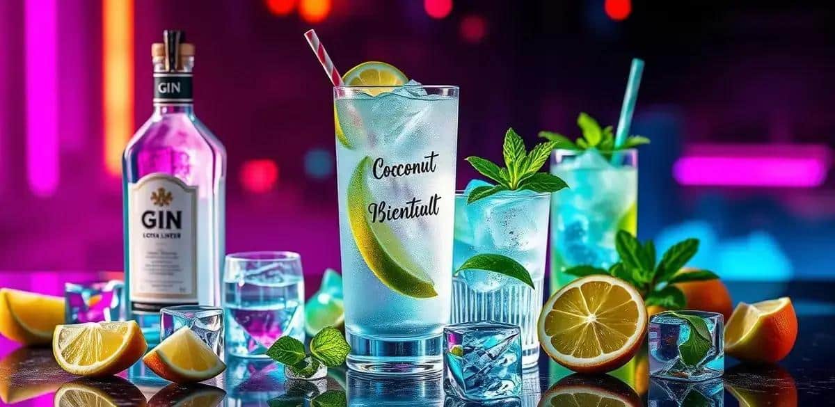 Ingredientes de la Gin Tónica con Licor de Coco