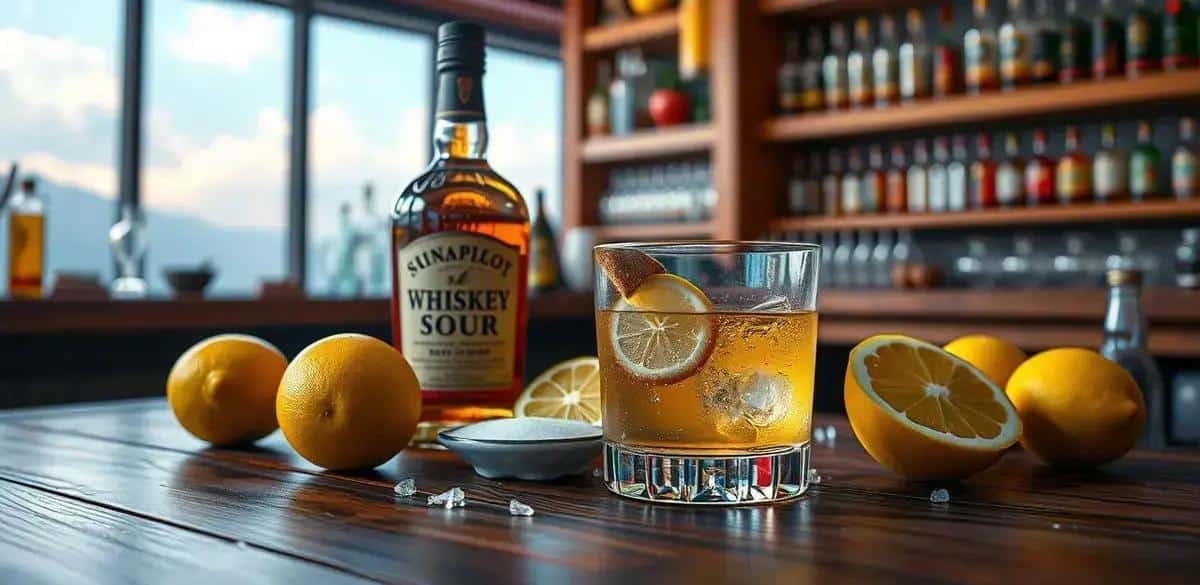 Ingredientes de la Receta de Whiskey Sour