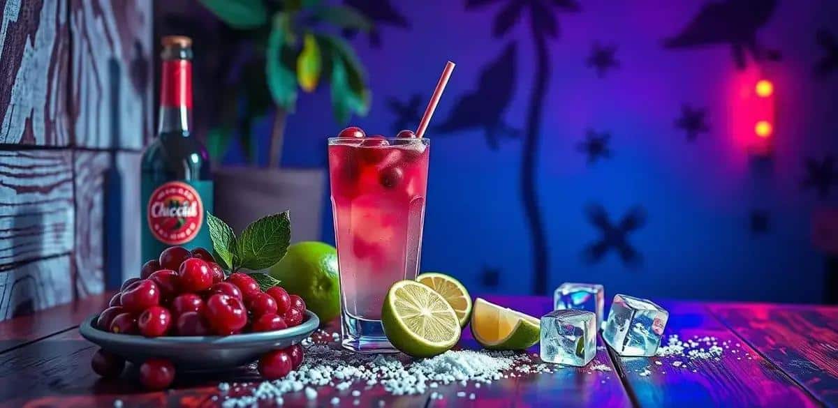 Ingredientes necesarios para la Caipirinha de açaí