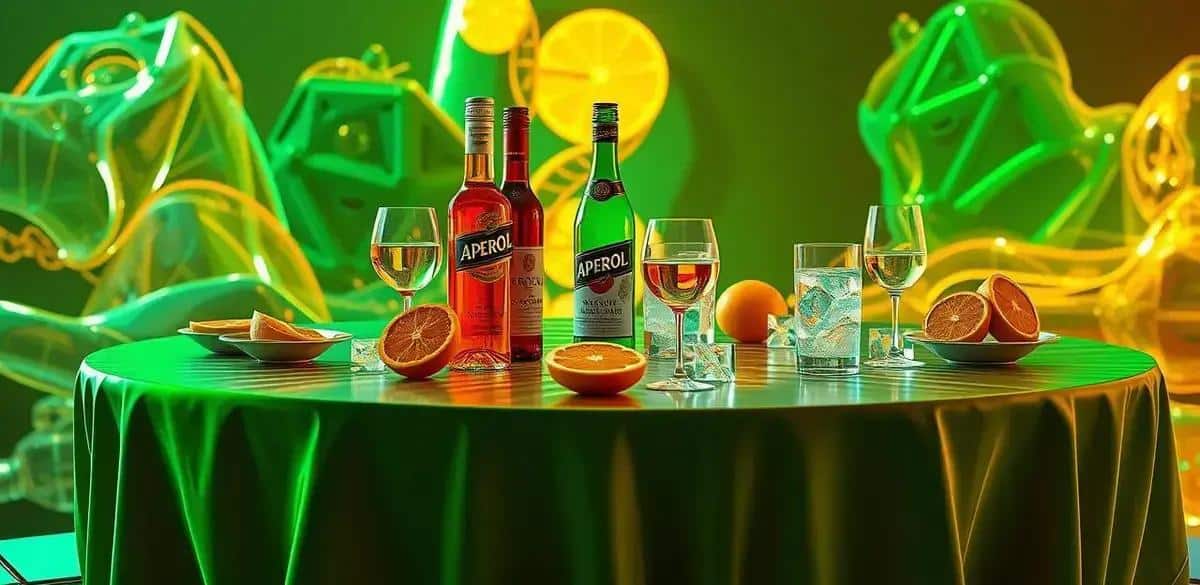 Ingredientes para Aperol con espumante de uva verde