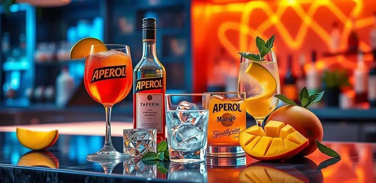 Ingredientes para Aperol con Espumante y Jugo de Mango