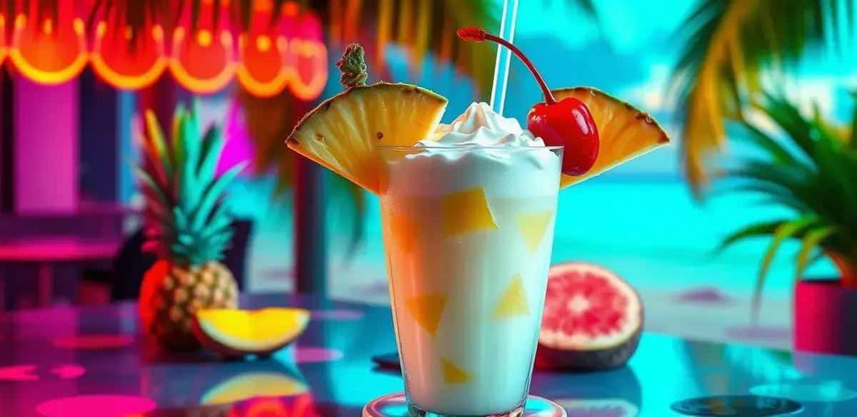 Ingredientes para la Piña Colada Sin Alcohol