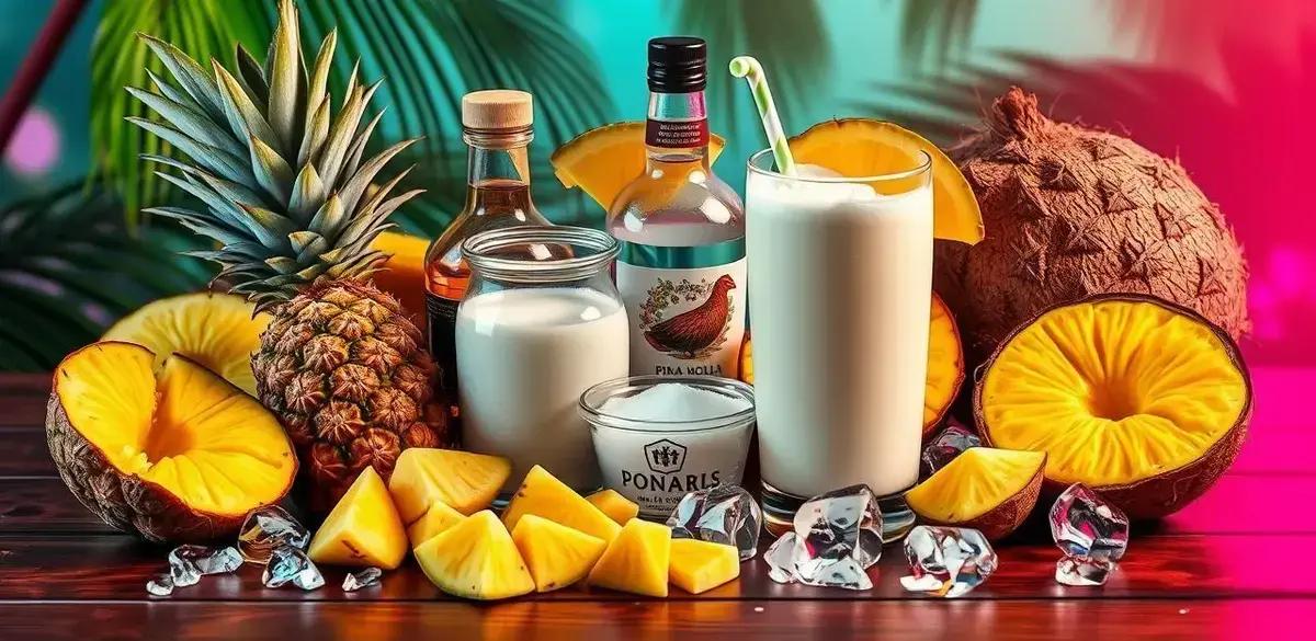 Ingredientes para la Receta de Piña Colada