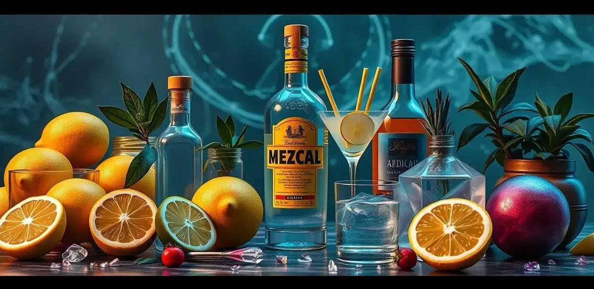 Ingredientes para Mezcal Sour con Jugo de Limón