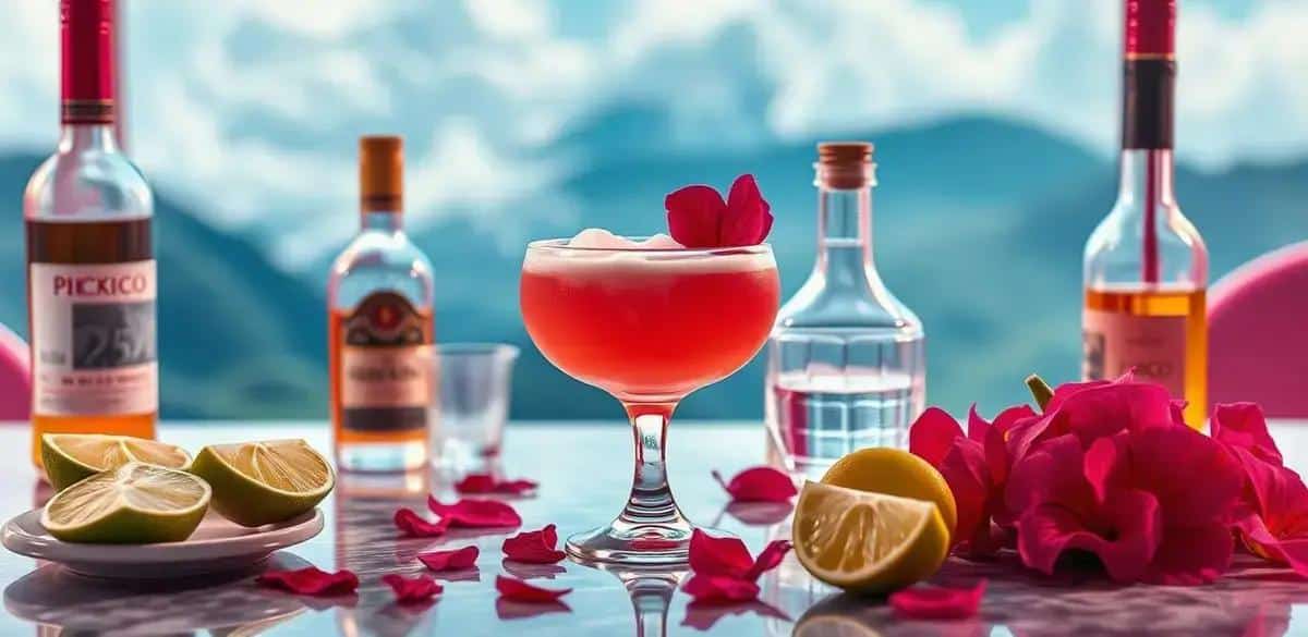 Ingredientes Para Pisco Sour con Espuma de Hibisco