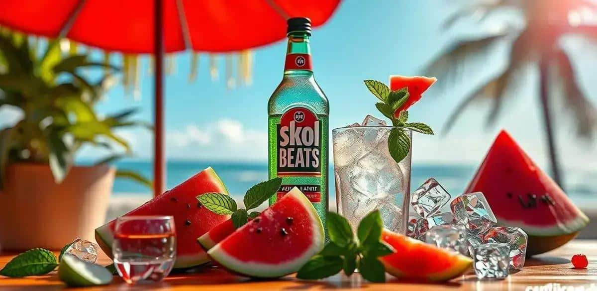 Ingredientes para Skol Beats edición verano con sandía