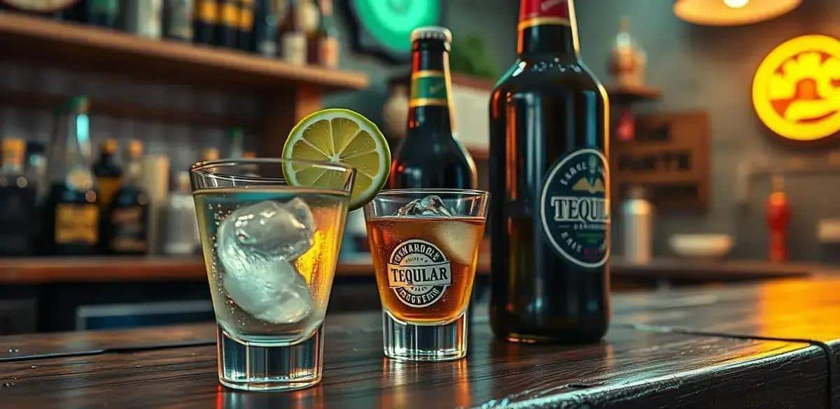 Ingredientes para Tequila con cerveza negra