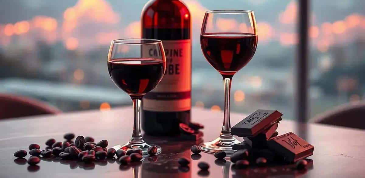 Ingredientes para Vino tinto con licor de café y chocolate