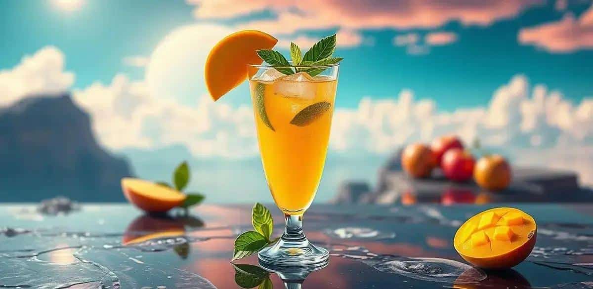 Martini con Jugo de Mango y Albahaca: Una Delicia Refrescante