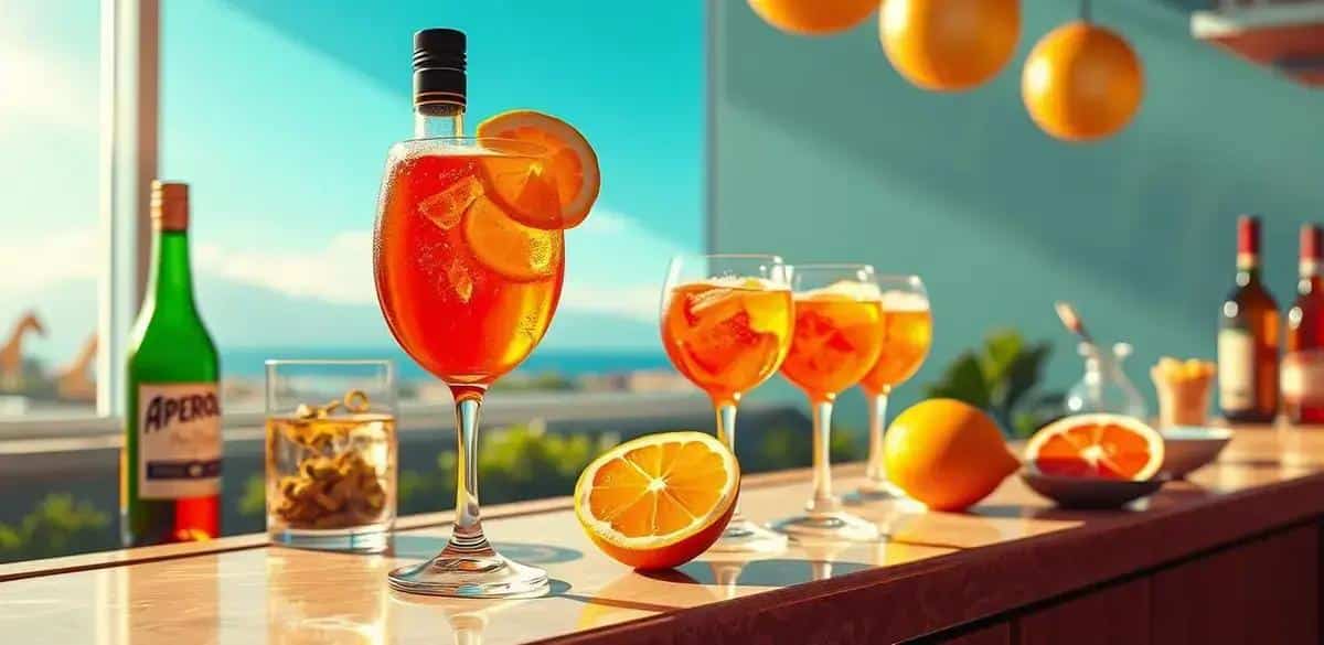 Método de preparación del Aperol con Prosecco