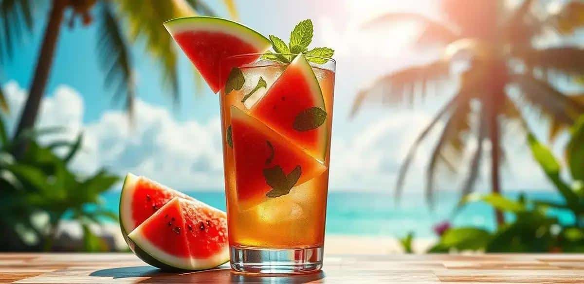 Ron Tropical con Sandía y Menta: Refrescante y Delicioso en Verano