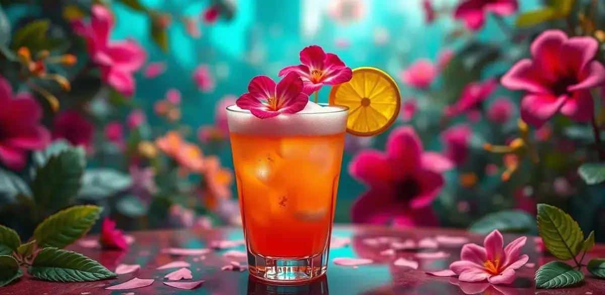 Tequila Sour Con Espuma de Hibisco: La Delicia Floral que Debes Probar