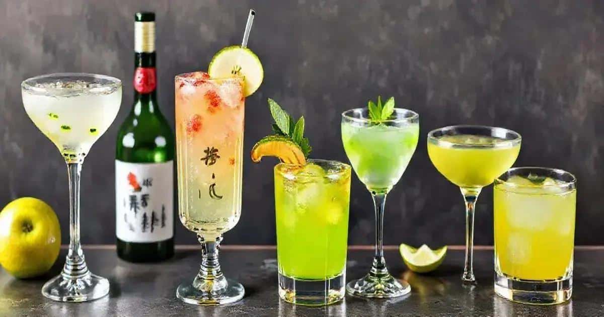 Variaciones Creativas con Sake y Manzana Verde