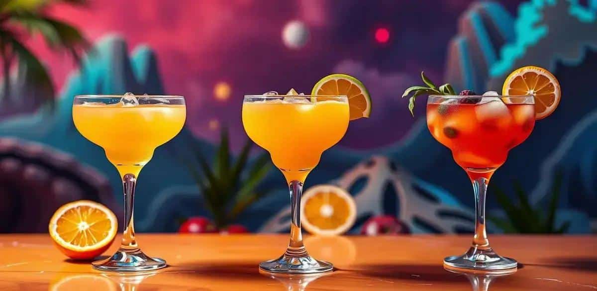 Variaciones de la Bebida Margarita de Naranja