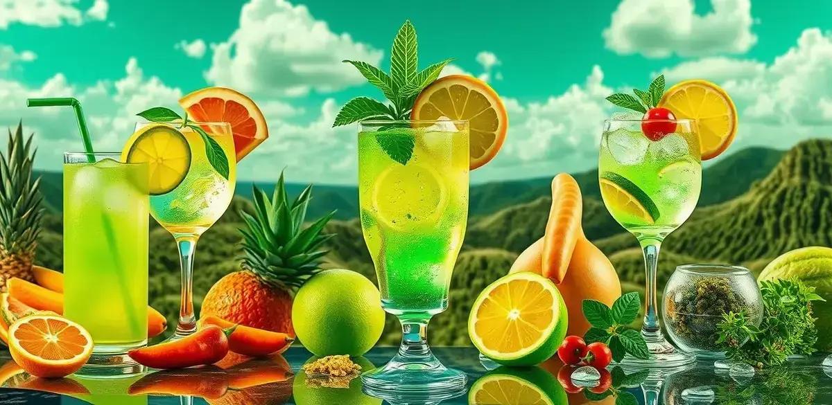 Variaciones de la Bebida Verde con Vodka