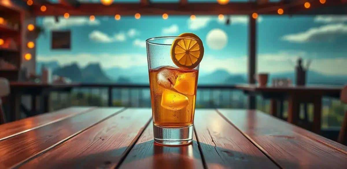 Whisky con Jarabe de Jengibre y Limón Siciliano: Un Refrescante Giro en un Cóctel.